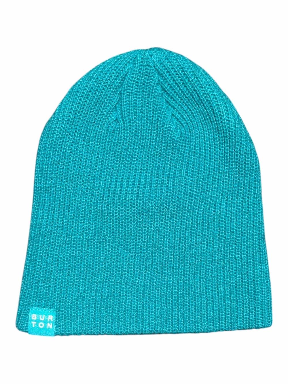 Burton Teal Turquoise Ribbed Knit Beanie One Size Slouch Snowboard Winter Hat